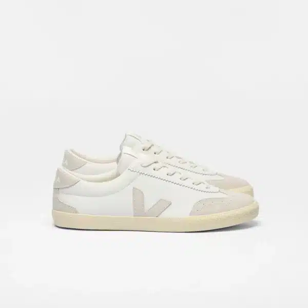 VOLLEY LEATHER WHITE NATURAL - VEJA