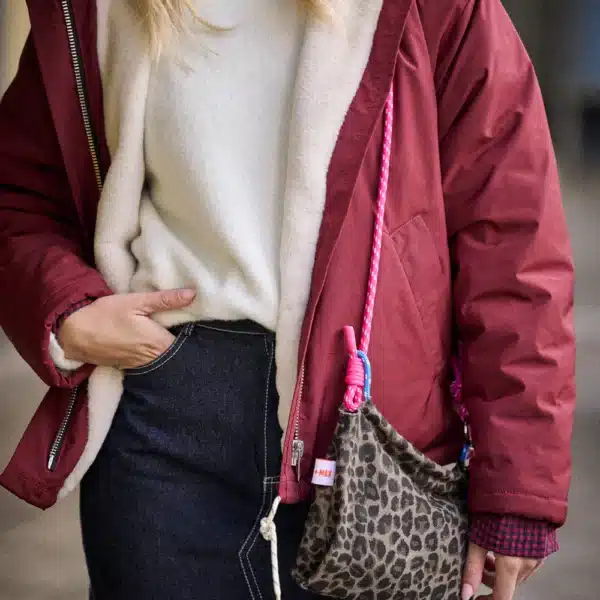 Sac Astrid Léopard Carbone - Laure + Max