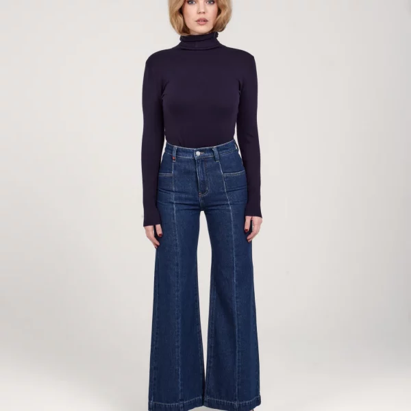 Jean large navy FILA en coton