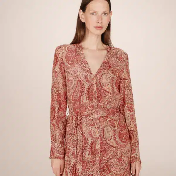 Robe longue Boheme terracotta Source - Grace & Mila