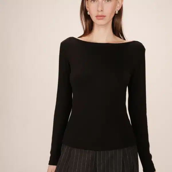 Tshirt Noir Stanley - Grace & Mila