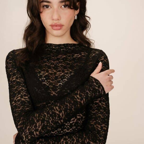 Tshirt Noir Shady - Grace & Mila