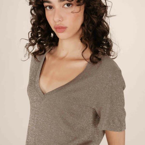 Tshirt greige Stardust - Grace & Mila