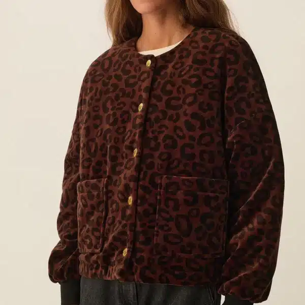 Veste maille Hilda Leopard - Des Petits Hauts