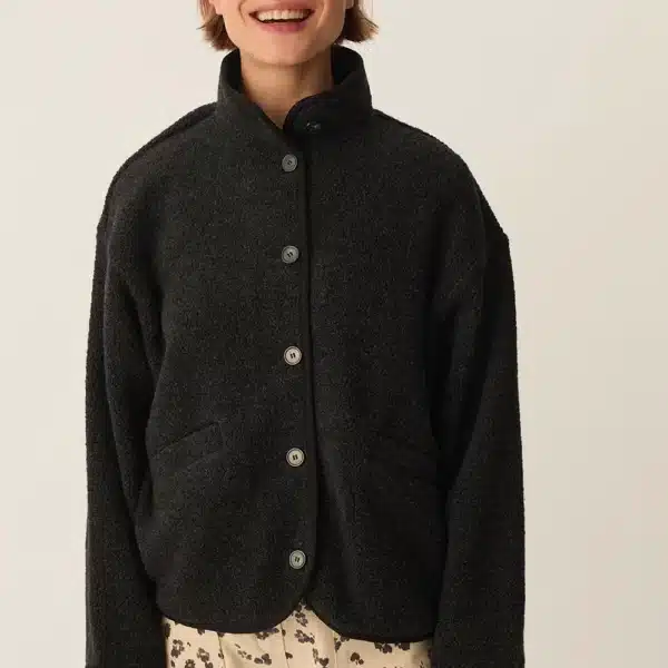 Veste maille Zlavina Anthracite - Des Petits Hauts