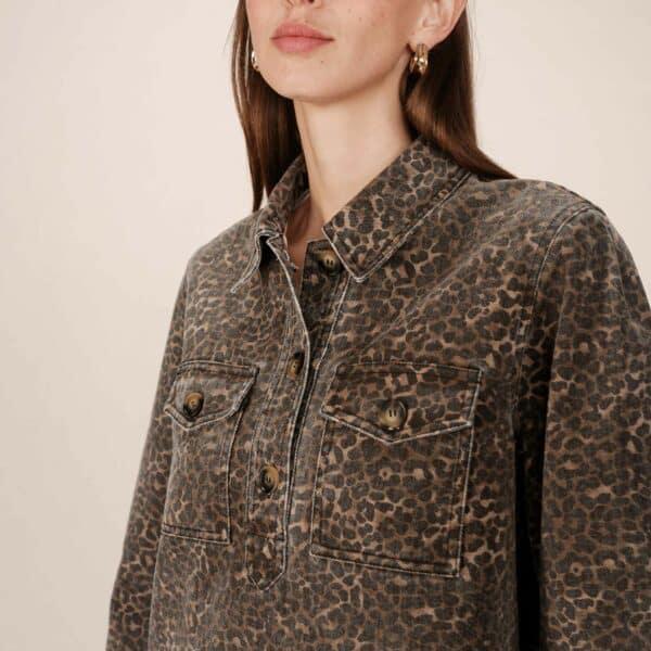 Robe courte léopard Sally - Grace & Mila