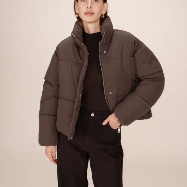 Doudoune courte chocolat Sonic - Grace & Mila