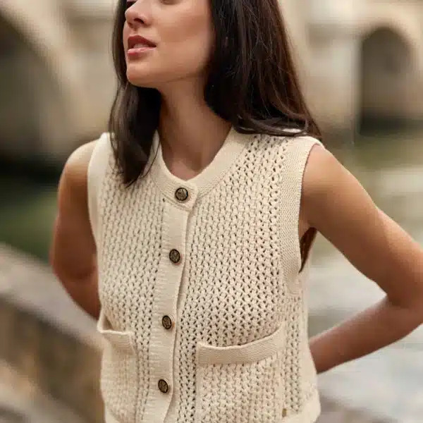 Gilet écru - Milana - La Petite Étoile Paris
