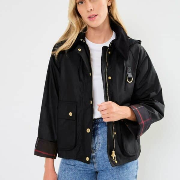 Reighton wax femme noir Barbour