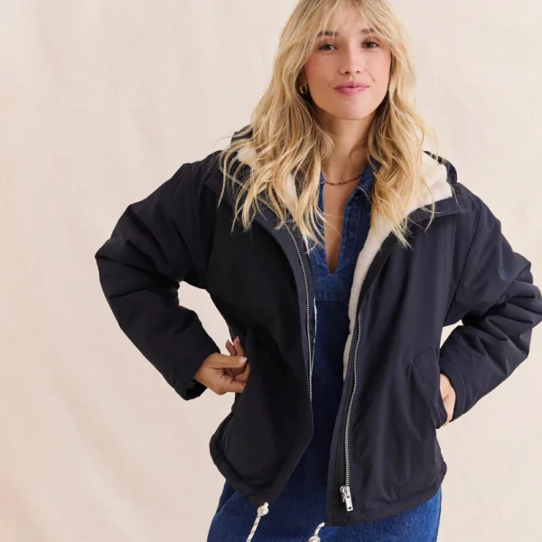 Parka Guzmania bleu marine - Laure + Max