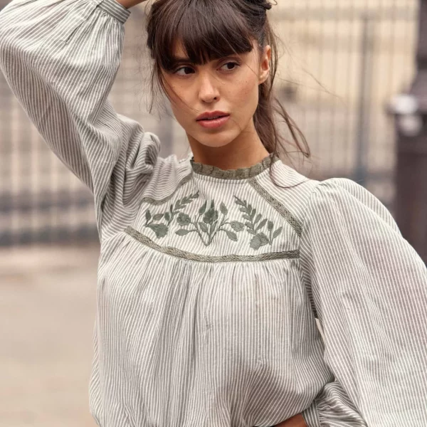 Blouse verte - Birtin - La Petite Étoile