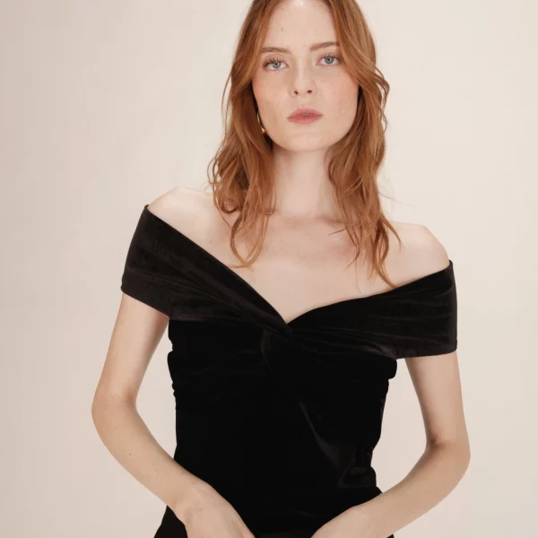 Body épaules dénudées noir Timeon - Grace & Mila