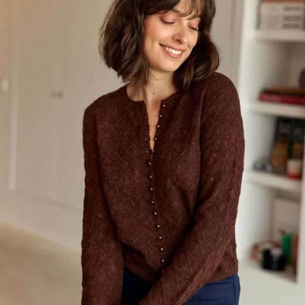 Gilet marron - Meg - La Petite Étoile