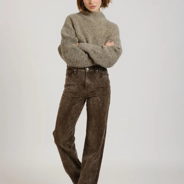 Pantalon straight en velours POLA - FAM Paris