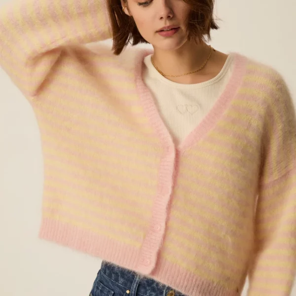 Gilet Alvaro Beurre/Bulle - Des Petits Hauts