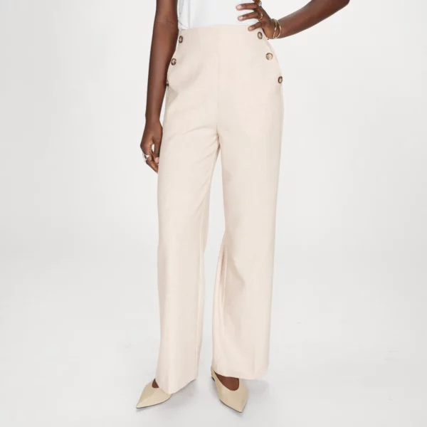Pantalon sable tailleur droit Valigny  - Grace & Mila