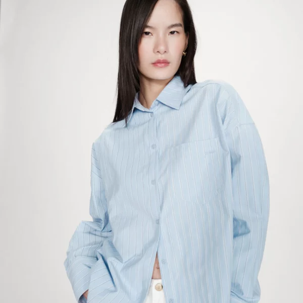 Chemise oversize valerie bleuet - Grace & Mila