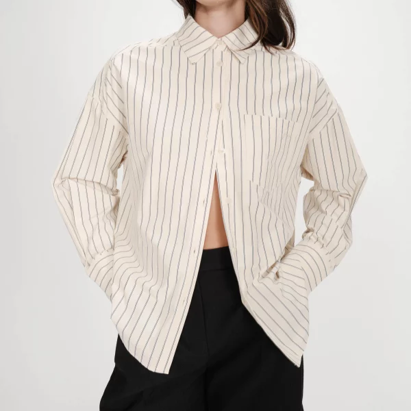 Chemise oversize valerie Vanille - Grace & Mila