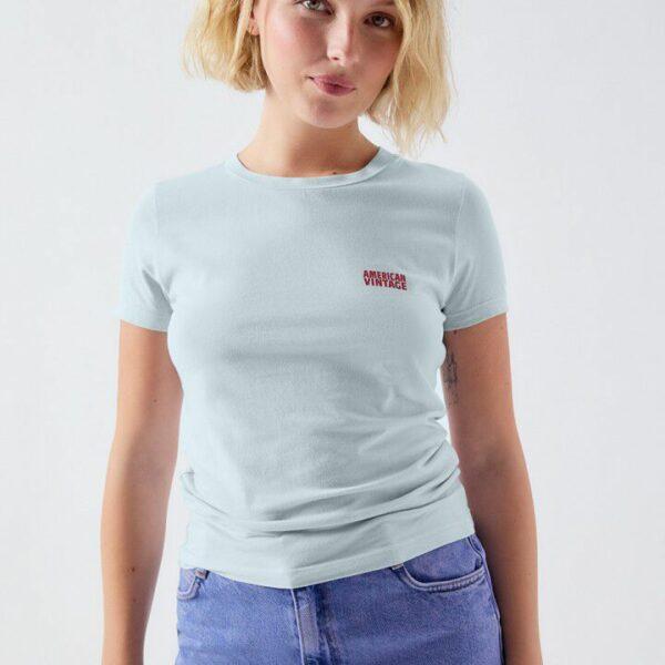 Tshirt femme pymaz bleu - American Vintage
