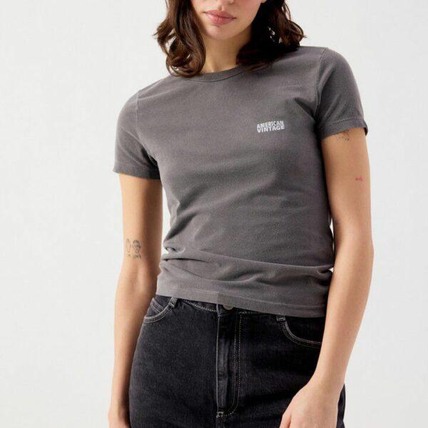 Tshirt femme pymaz gris - American Vintage