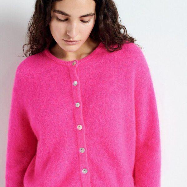 Gilet femme vitow rose fluo - American Vintage