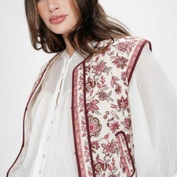 Veste matelassée à fleurs Viola - Grace & Mila