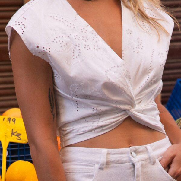 Top tovena blanc - Laure + Max