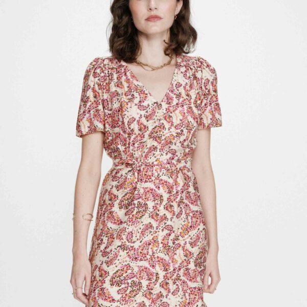 Robe courte manche bouffante Victoire - Grace & Mila