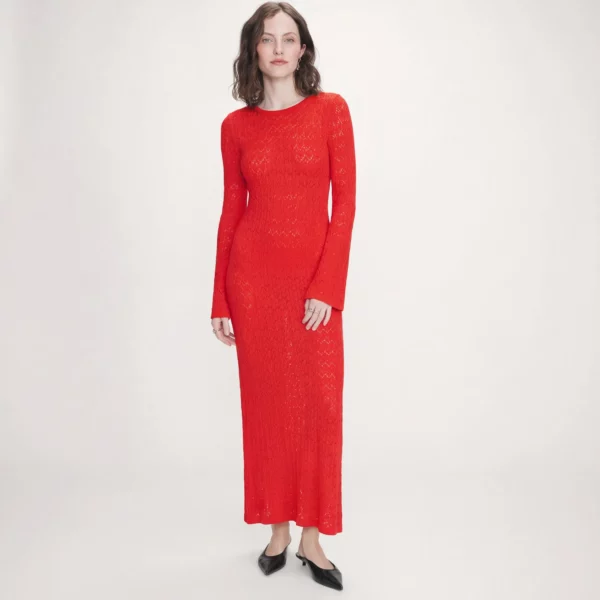 Robe longue en maille ajusté Verdad  - Grace & Mila