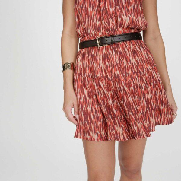 Jupe courte imprimé sanguine Valse  - Grace & Mila
