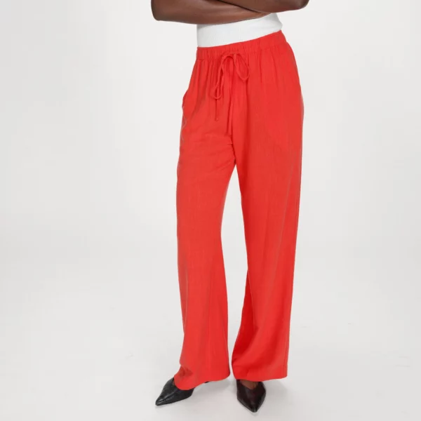 Pantalon large en lin Sanguine raven - Grace & Mila